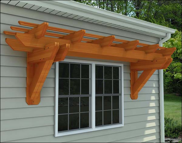 Rustic Red Cedar Eyebrow Pergolas