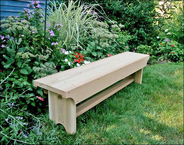 Alternate Views of 5' Cedar 1805 Traditional Heavy Duty Bench