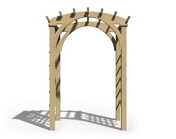 Treated Pine Palermo Arched Arbor