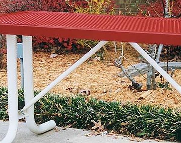 Rectangular Metal Picnic Table - ONLY