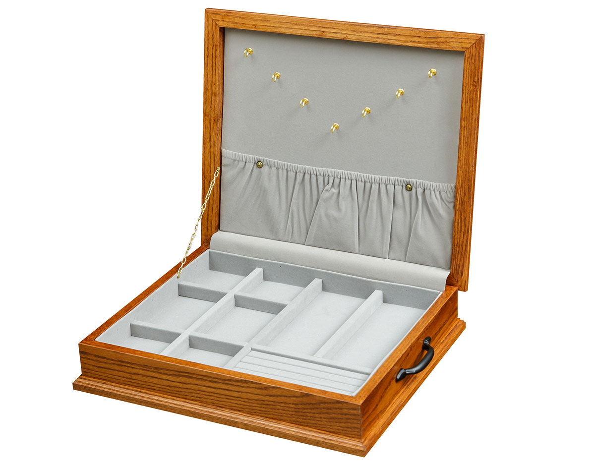 Large Rosewood Jewelry Box Organizer Luxury Solid Wood Jewelry
