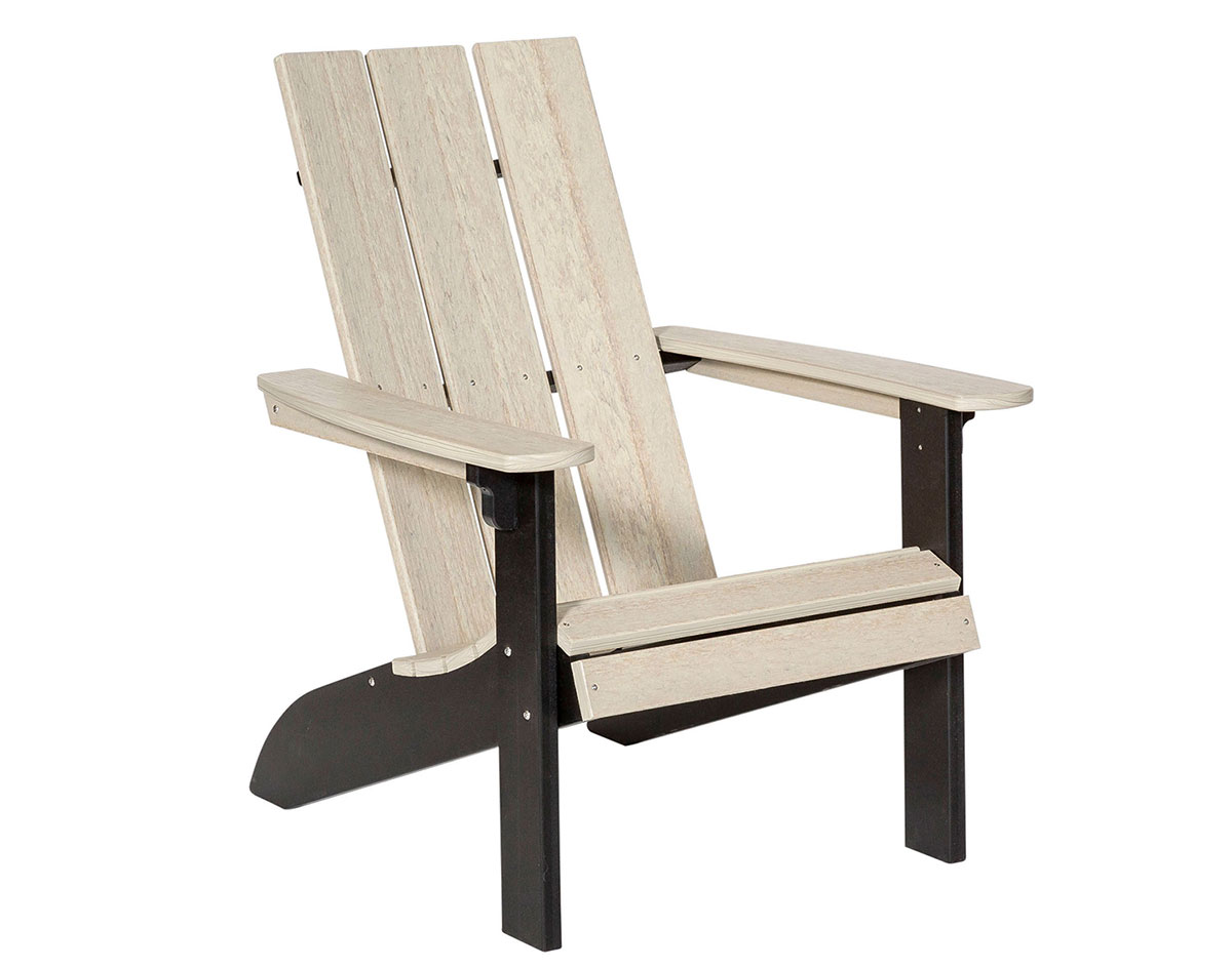 Poly Lumber Modern Adirondack Chair   RCRMAC ModernAdirondack Birchwood A 